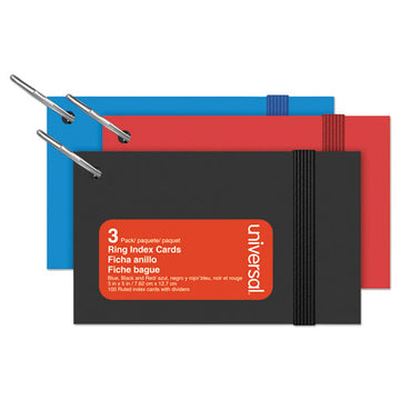 Universal® Ring Index Cards, Ruled, 3 X 5, White, 100-pack freeshipping - TVN Wholesale